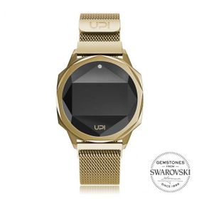 Upwatch UPWATCH241 Iconic Gold Sey With Swarovski® Topaz Loop Band Bayan Kol Saati