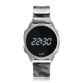 UPWATCH240 Icon Silver Kamuflaj Loop Band Unisex Kol Saati