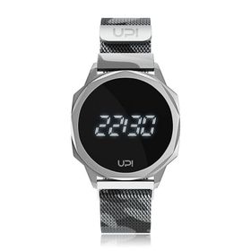 UPWATCH240 Icon Silver Kamuflaj Loop Band Unisex Kol Saati