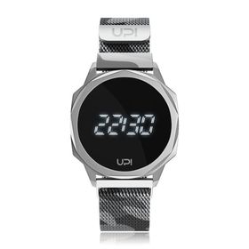 UPWATCH240 Icon Silver Kamuflaj Loop Band Unisex Kol Saati
