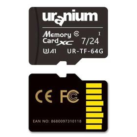Uranium 64 GB UR-TF-64G microSD Card U3 7/24 100/40 MB/s Industrial Hafıza Kartı