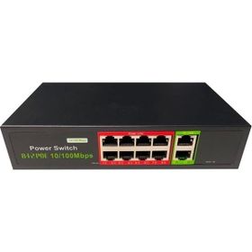 Uranium NS106URN0009 POE-8002-96W 8 PORT 10/100 + 2 Port 10/100 RJ45 Uplink POE Switch Realtek Chipset