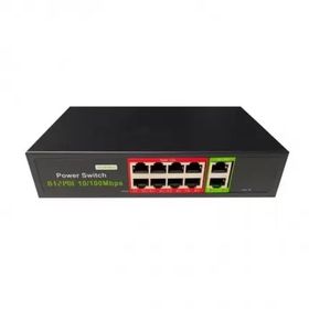Uranium NS106URN0009 POE-8002-96W 8 PORT 10/100 + 2 Port 10/100 RJ45 Uplink POE Switch Realtek Chipset
