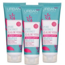 Urban Care 3x250 ml Pure Coconut & Aloe Vera Saç Bakım Şampuanı
