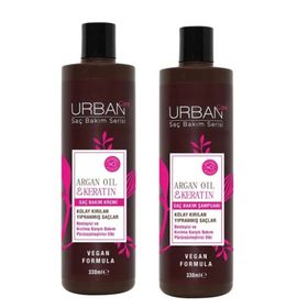 Urban Care Argan Keratin 330 ml Şampuan + 150 ml Durulanmayan Saç Kremi