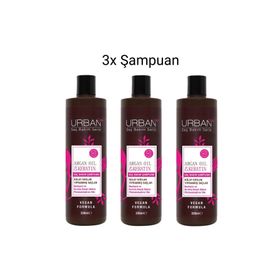 Urban Care Argan Oil&Keratin 3× 330 ml Saç Bakım Şampuanı
