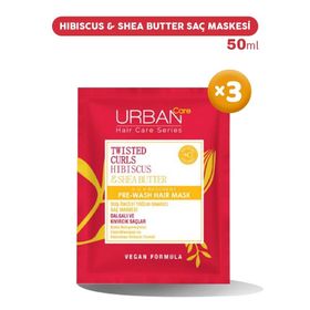 Urban Care Hibiscus Shea Butter 3x50 ml Saç Maskesi