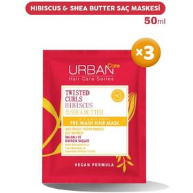 Urban Care Hibiscus Shea Butter 3x50 ml Saç Maskesi