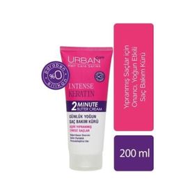 Urban Care Intense Keratin 2 Minute Butter 200 ml Cream Yoğun Saç Bakım Maskesi