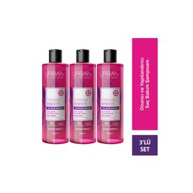 Urban Care Intense Keratin Yoğun Hasar Onarıcı Vegan 3x350 ml Saç Bakım Şampuanı