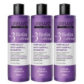 Urban Care No.3 Biotin & Caffeine 3x350 ml Şampuan