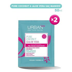 Urban Care Pure Coconut Aloe Vera 2x50 ML Saç Maskesi
