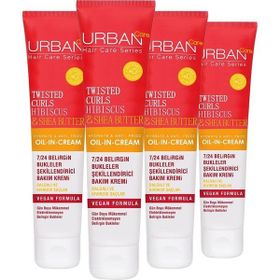 Urban Care Twisted Curl Hibiscus ve Shea Butter 4x175 ml Durulanmayan Saç Kremi