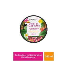 Urban Care Vegan 200 ml Summer Body Monoi Yağı Ylang Nemlendirici ve Ferahlatıcı Vücut Losyonu