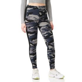 Urban Classics Çok Renkli Darkcamo/Blk 00840 Camo Stripe Kadın Tayt