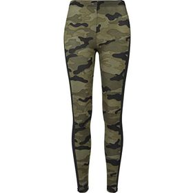 Urban Classics Çok Renkli Darkcamo/Blk 00840 Camo Stripe Kadın Tayt