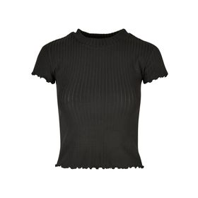 Urban Classics Rib Tee Siyah Kadın T-Shirt