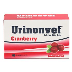 Urinonvef Cranberry 3x30 Yumuşak Kapsül