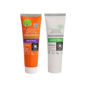 Urtekram Aloevera 75 ml + Organik Çocuk Tutti Frutti 75 ml Diş Macunu