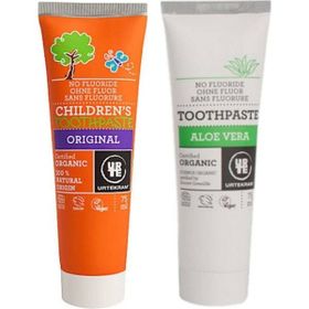 Urtekram Aloevera 75 ml + Organik Çocuk Tutti Frutti 75 ml Diş Macunu