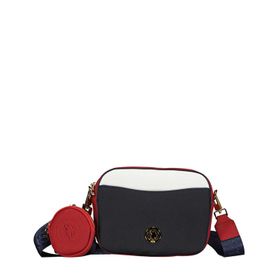 Us Polo Assn US23292 Lacivert Beyaz Kırmızı Çapraz Askılı Kadın Çantası