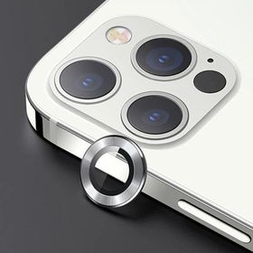 Usams iPhone 12 Pro Max 3D Metal Çerçeveli Kamera Lens Koruyucu