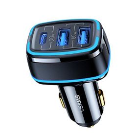 Usams Us-cc126 Pd Type-C+2x Usb-a 80 W Çakmaklık Hızlı Şarj Cihazı