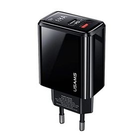 Usams Us-cc133 T40 20 W Qc3.0+pd Type-C+Usb Dijital Göstergeli Hızlı Şarj Başlığı