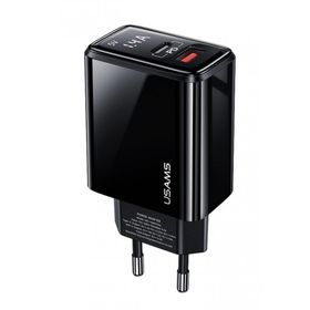 Usams Us-cc133 T40 20 W Qc3.0+pd Type-C+Usb Dijital Göstergeli Hızlı Şarj Başlığı