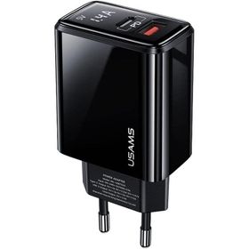 Usams Us-cc133 T40 20 W Qc3.0+pd Type-C+Usb Dijital Göstergeli Hızlı Şarj Başlığı