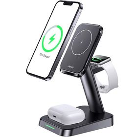 Usams Us-cc150 20 W 3 in 1 Typec İphone/Airpods/Apple İwatch Manyetik Kablosuz Şarj Standı