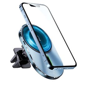 Usams US-CD170 15 W 2 in 1 Typec Magsefe iPhone Manyetik Kablosuz Şarj ve Araç İçi Telefon Tutucu