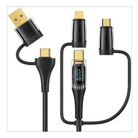 Usams US-SJ616 Type-C Lightning Micro USB PD100W Hızlı Şarj ve Data Kablosu