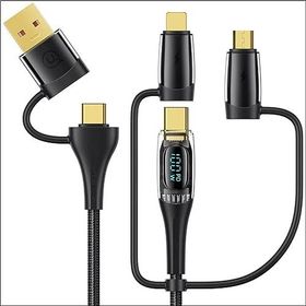 Usams US-SJ616 Type-C Lightning Micro USB PD100W Hızlı Şarj ve Data Kablosu