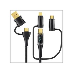 Usams US-SJ616 Type-C Lightning Micro USB PD100W Hızlı Şarj ve Data Kablosu