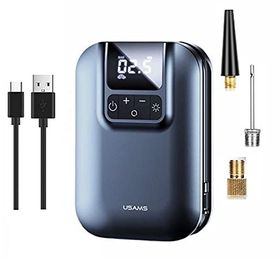 Usams US-ZB215 350 PSİ 5000 Mah Şarjlı Çok Amaçlı Taşınabilir Hava Pompası