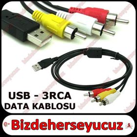 USB To 3RCA Görüntü-Ses Kablosu