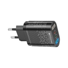 Uslion 1 USB / 2 Type-C Girişli PD 58 W Uslion Quick Charge Hızlı Şarj Başlığı Adaptör