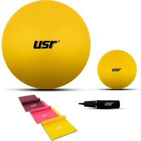 Usr 20554BL 20+55 cm Pilates Topu+Pompası+3 Lastik