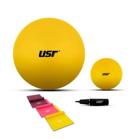 Usr 20554BL 20+55 cm Pilates Topu+Pompası+3 Lastik