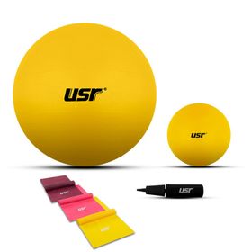 Usr 20554BL 20+55 cm Pilates Topu+Pompası+3 Lastik