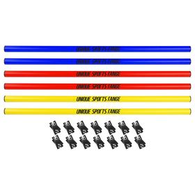 USR 25706 6'lı 70 cm Slalom Çubuk ve Kelepçe Seti