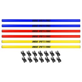 USR 25706 6'lı 70 cm Slalom Çubuk ve Kelepçe Seti