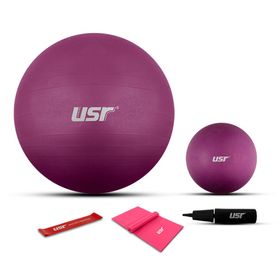 USR 552BM 20+55 cm Pilates Topu+Pompa+2 Lastik