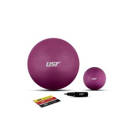 USR 552M 20+55 cm Pilates Topu+Pompası+3 Micro Bant