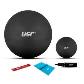 Usr 553bm 20+55 Cm Pilates Topu + Pompa + 2 Lastik