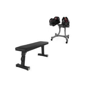 USR ADB24 2x24 kg Ayarlanabilir Dambıl + Stand + Düz Bench Set