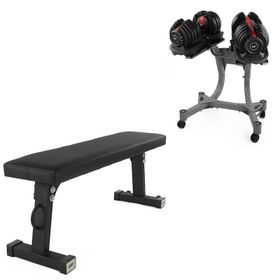 USR ADB24 2x24 kg Ayarlanabilir Dambıl + Stand + Düz Bench Set
