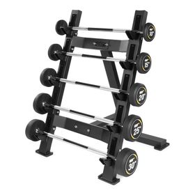 USR BR17D Tek Taraflı Barbell Rafı-5 li Düz Barbell Seti