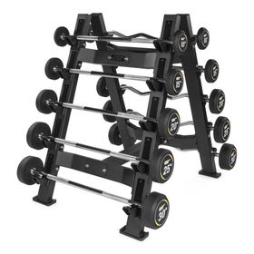 USR BR27S Çift Taraflı Barbell Rafı-10 lu Düz-Z Barbell Seti
